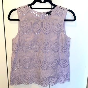Lavender cutout tank